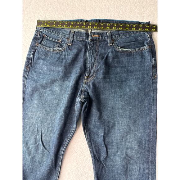 Lucky Brand 363 Vintage Straight Men 36x30 Dark Wash Jeans - Picture 4 of 9